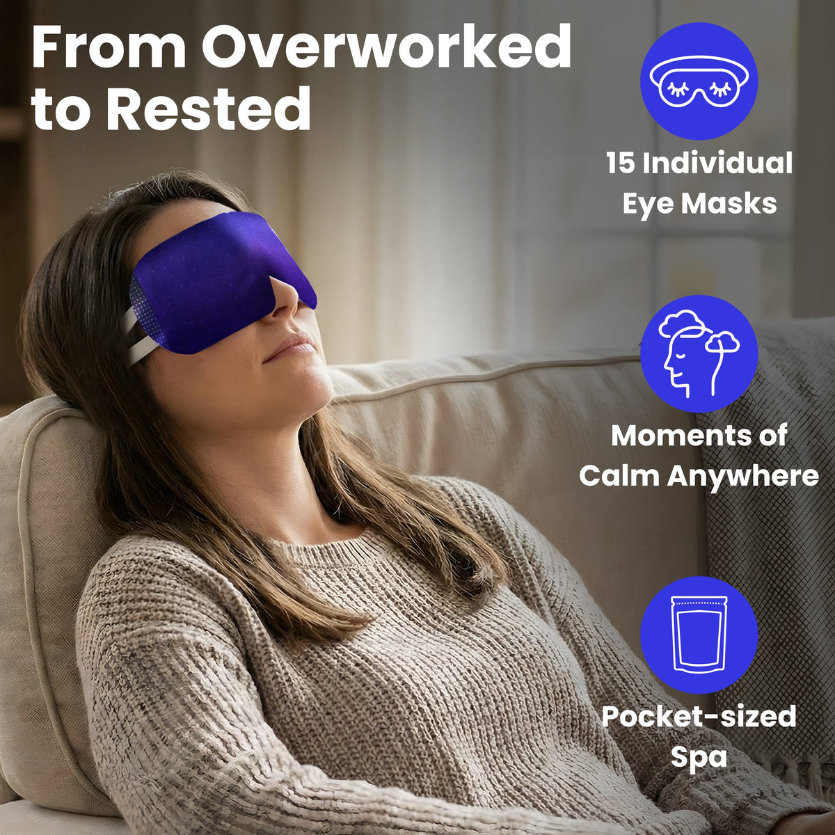 Self-Heating Steam Eye Mask, Single-Use