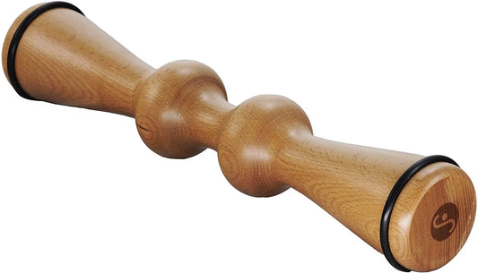 Wooden Back Roller: Spine Stretcher, Aligner, and Muscle Recovery Tool - Back Pain Relief, Manual Massager, Wood Therapy (15 Inch)